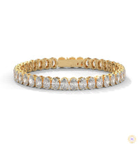 60 CT. Oval Lab Diamond Tennis Bracelet