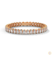 60 CT. Oval Lab Diamond Tennis Bracelet