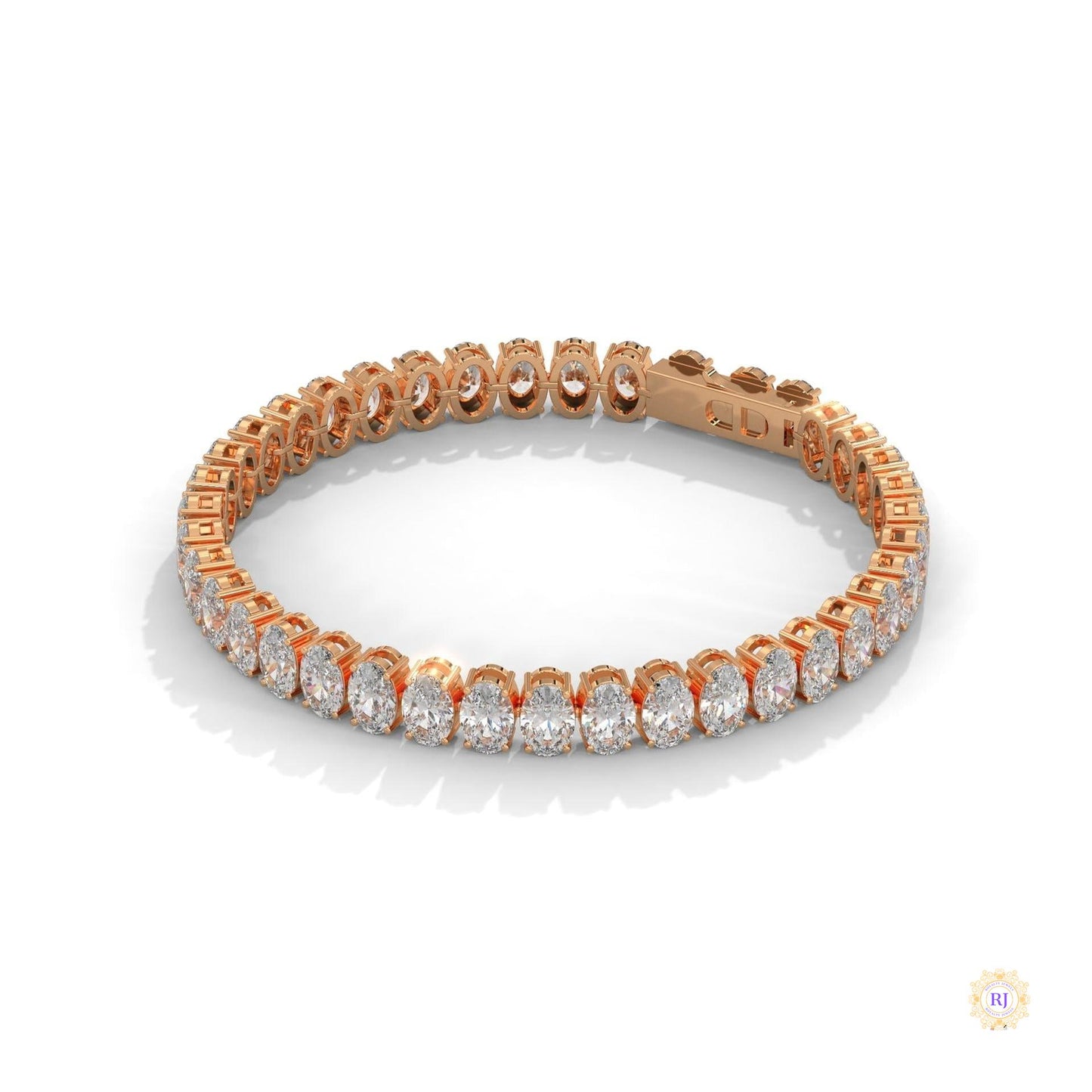 60 CT. Oval Lab Diamond Tennis Bracelet