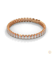 60 CT. Oval Lab Diamond Tennis Bracelet
