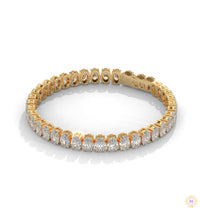 60 CT. Oval Lab Diamond Tennis Bracelet
