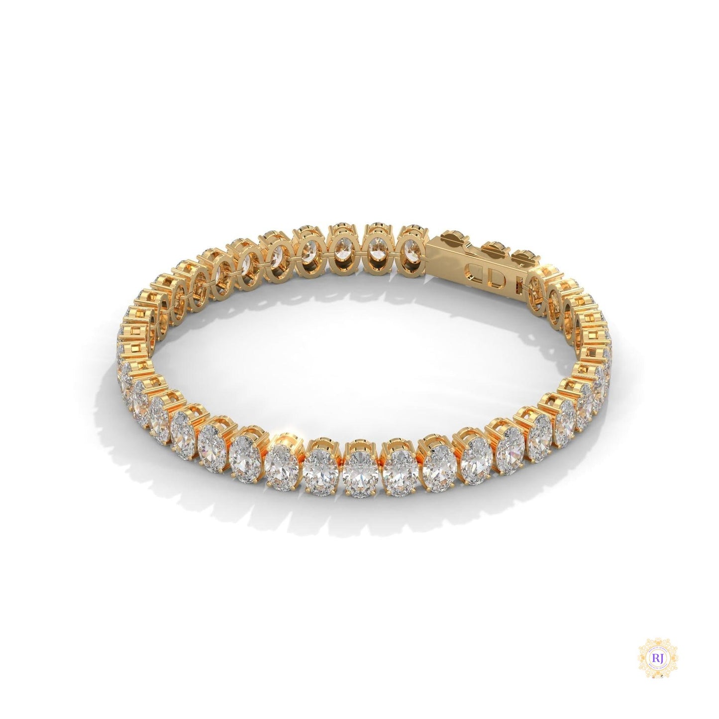 60 CT. Oval Lab Diamond Tennis Bracelet