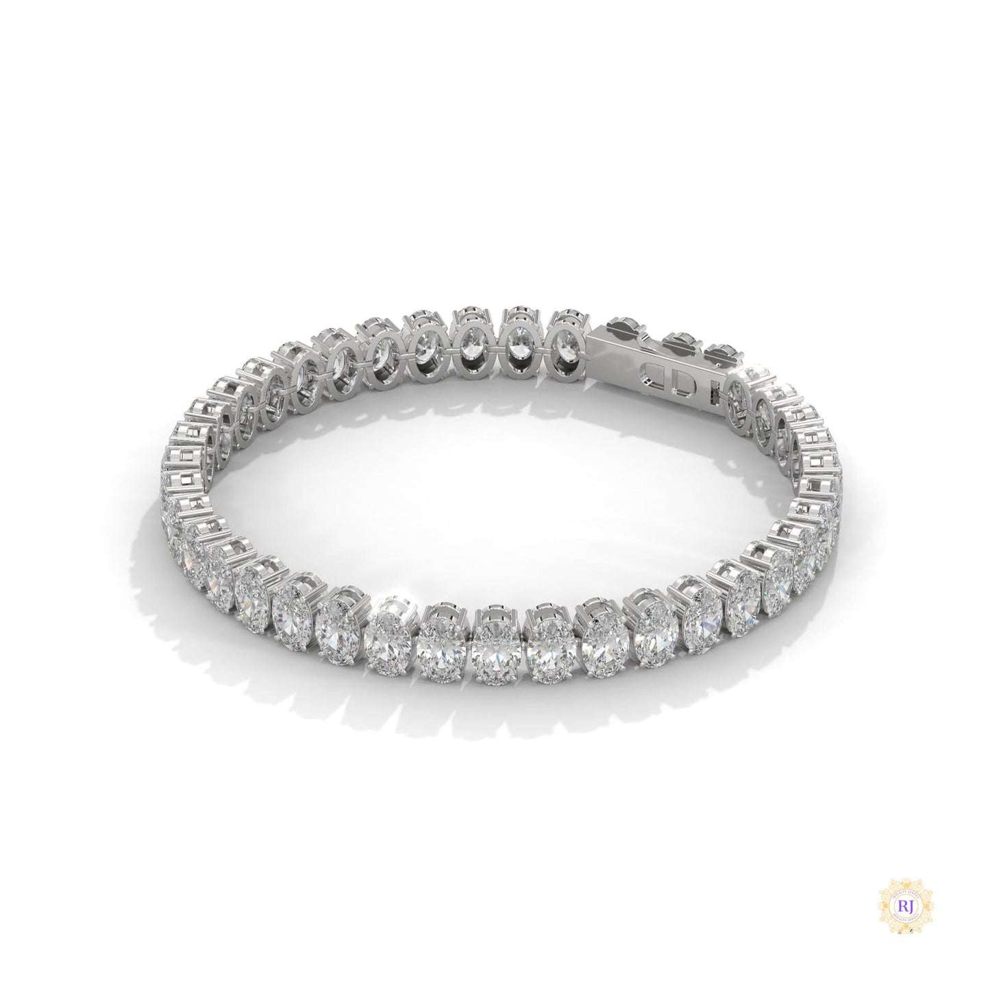 60 CT. Oval Lab Diamond Tennis Bracelet