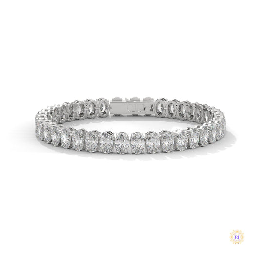 60 CT. Oval Lab Diamond Tennis Bracelet