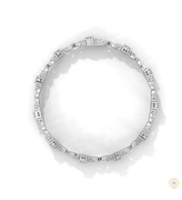 6.70 Ct. Lab Diamond Bracelet Twisted Link