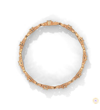 6.70 Ct. Lab Diamond Bracelet Twisted Link
