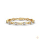 6.70 Ct. Lab Diamond Bracelet Twisted Link