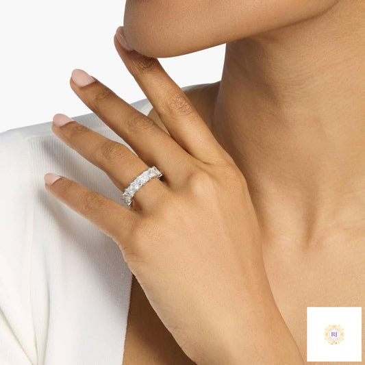 7 Ct. Princess Cut Lab Diamond Eternity Band