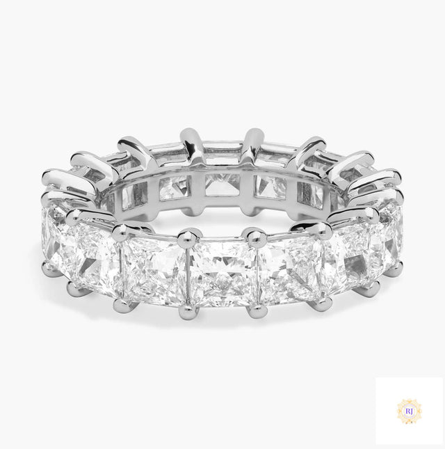 7 Ct. Princess Cut Lab Diamond Eternity Band