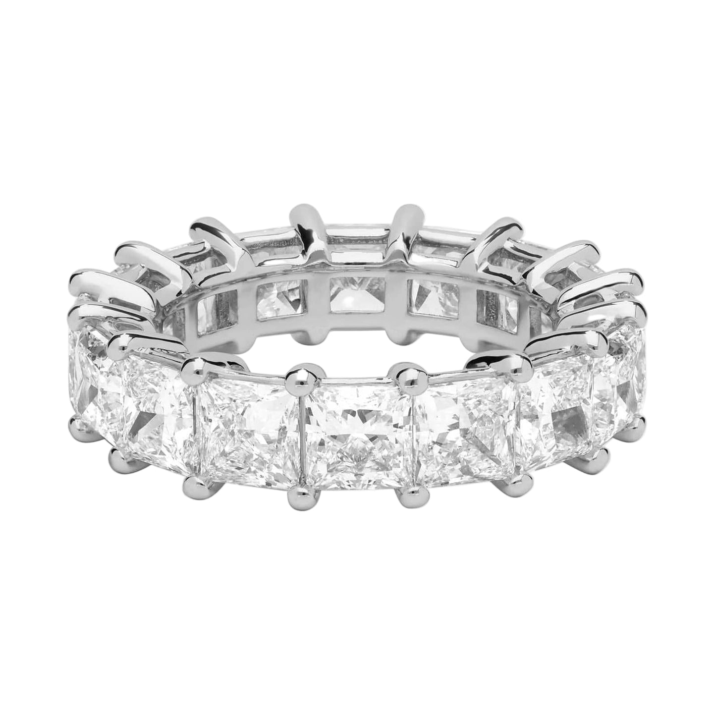7 Ct. Princess Cut Lab Diamond Eternity Band