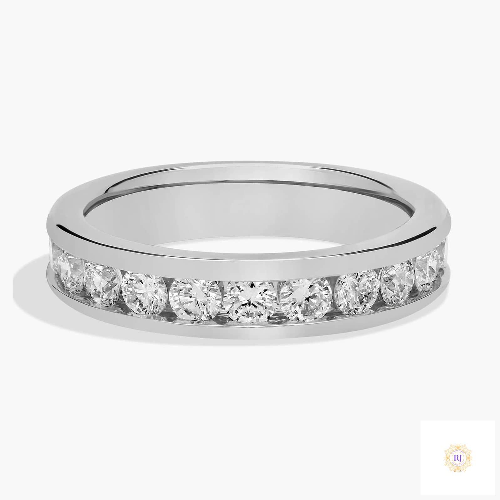 Channel-Set Lab Diamond Eternity Band