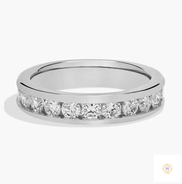 Channel-Set Lab Diamond Eternity Band