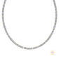 East West Emerald-Cut Lab Diamond Tennis Necklace