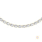 East-West Oval Diamond Tennis Necklace