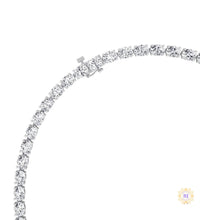 East-West Oval Diamond Tennis Necklace