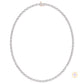 East-West Oval Diamond Tennis Necklace