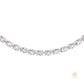 East-West Oval Diamond Tennis Necklace