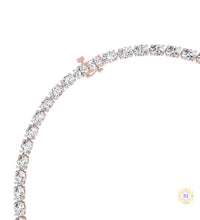 East-West Oval Diamond Tennis Necklace