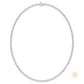 East-West Oval Diamond Tennis Necklace
