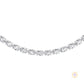 East-West Oval Diamond Tennis Necklace