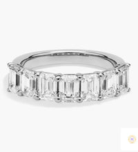 Emerald-Cut Lab Diamond Eternity Band