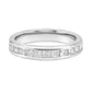 Princess-Cut Lab Diamond Channel Ring