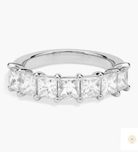 Princess Cut Lab Diamond Eternity Band