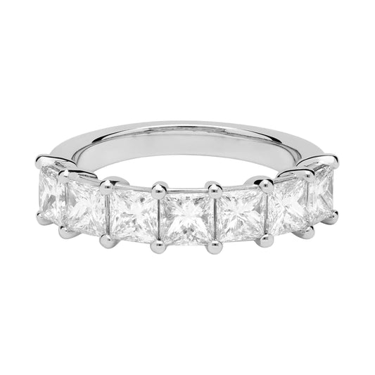 Princess Cut Lab Diamond Eternity Band