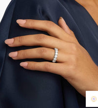 Round Lab Diamond Anniversary Band Ring