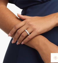 Round Lab Diamond Anniversary Band Ring