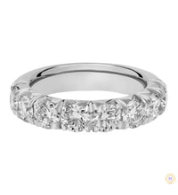 Round Lab Diamond Anniversary Band Ring