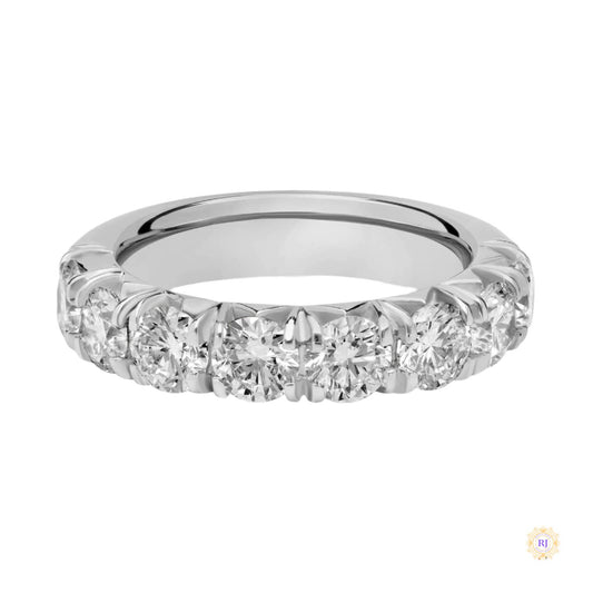 Round Lab Diamond Anniversary Band Ring