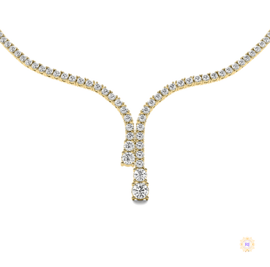 Waterfalls Halfway Diamond Necklace