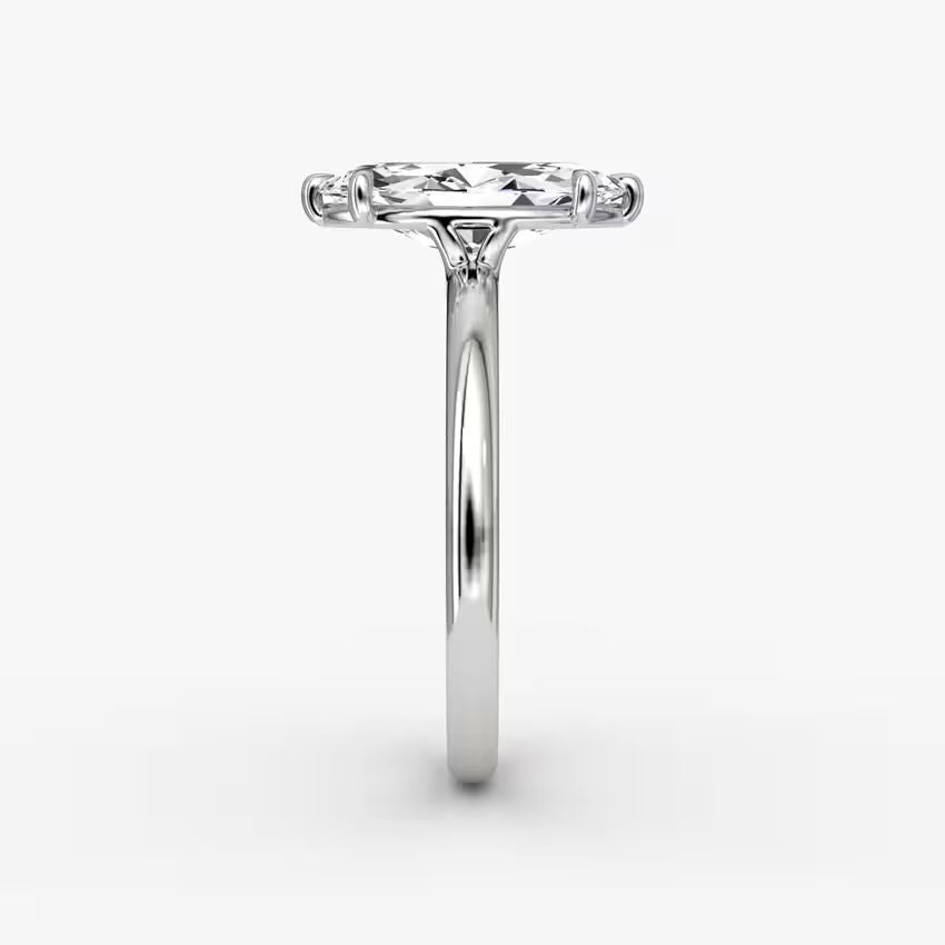 14K Gold Marquise Lab Diamond Ring – Timeless Elegance