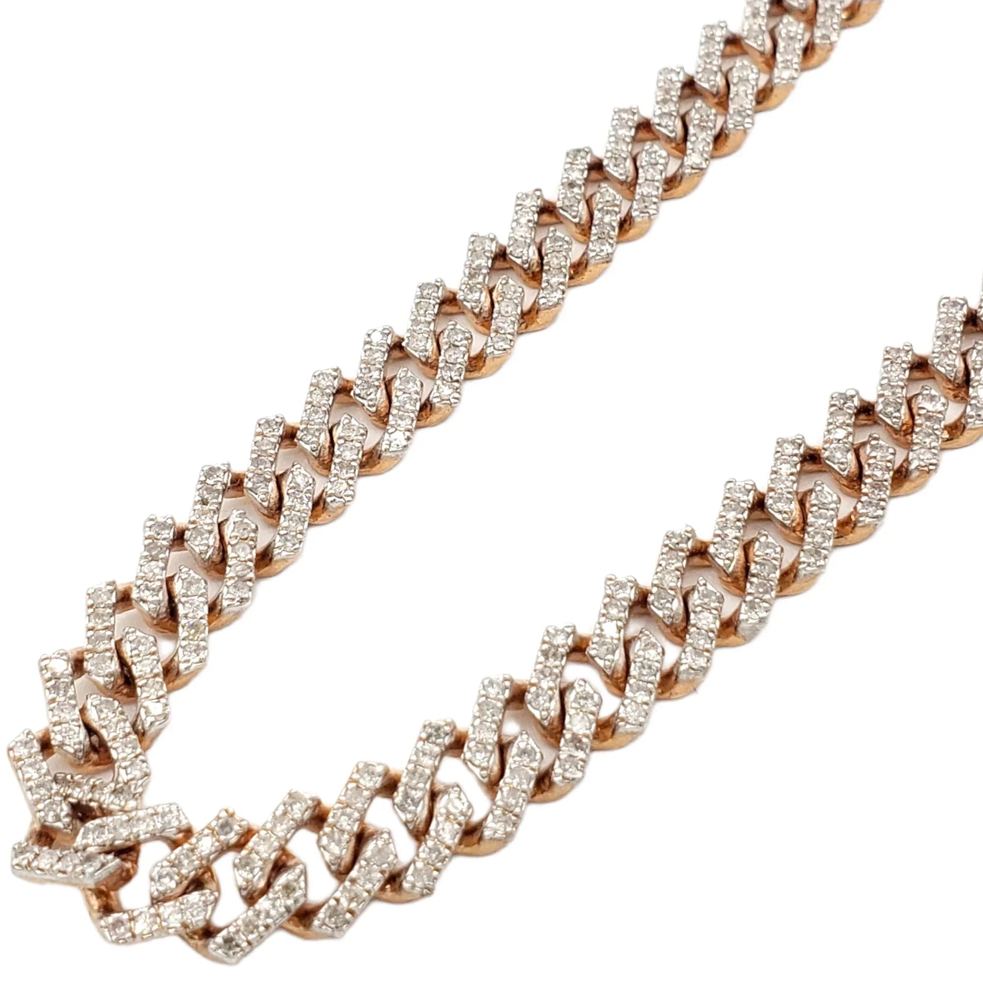 14K Gold Iced Lab Diamond Miami Cuban Chain
