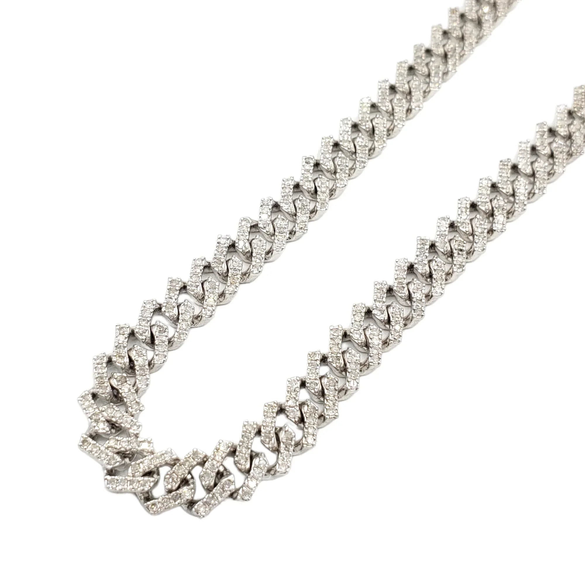 14K Gold Iced Lab Diamond Miami Cuban Chain
